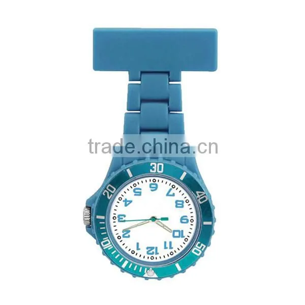2015 hot sale many colors plastic nurse watch for wholesale