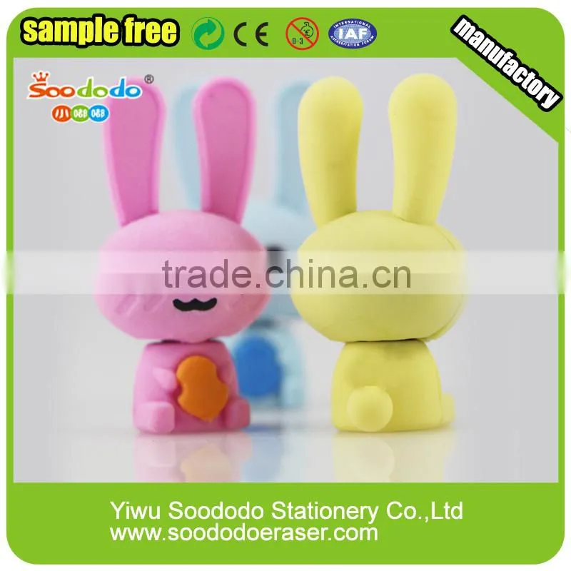 TPR eraser for kids toy- 3d horse erasers