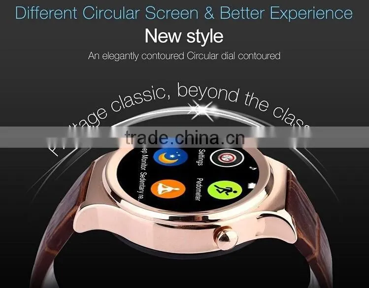 Hot selling touch screen smart watch phone android with sim card