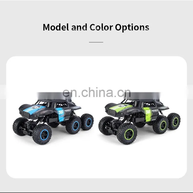 JJRC Q101 Big Rc Car Six-Wheel Drive Climbing Remote Control Cars 1/10 Off-Road Vehicle Children Outdoor Toy Gift