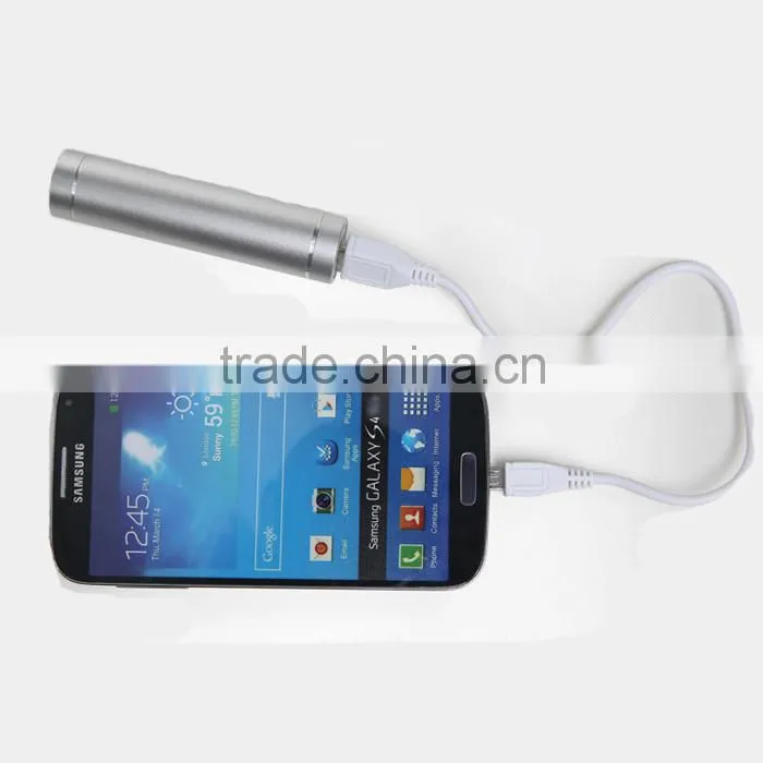2600mAh LED light power bank with 18650 bettery charger