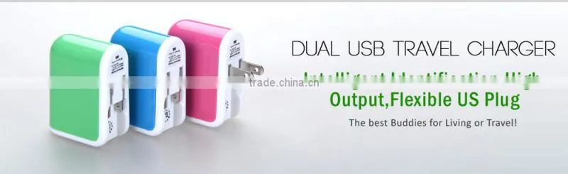 Wall charger for multi mobile phone 5V 2.1A dc output usb travel charger