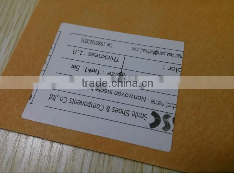 eco-friendly fiber insole sheet for footwear