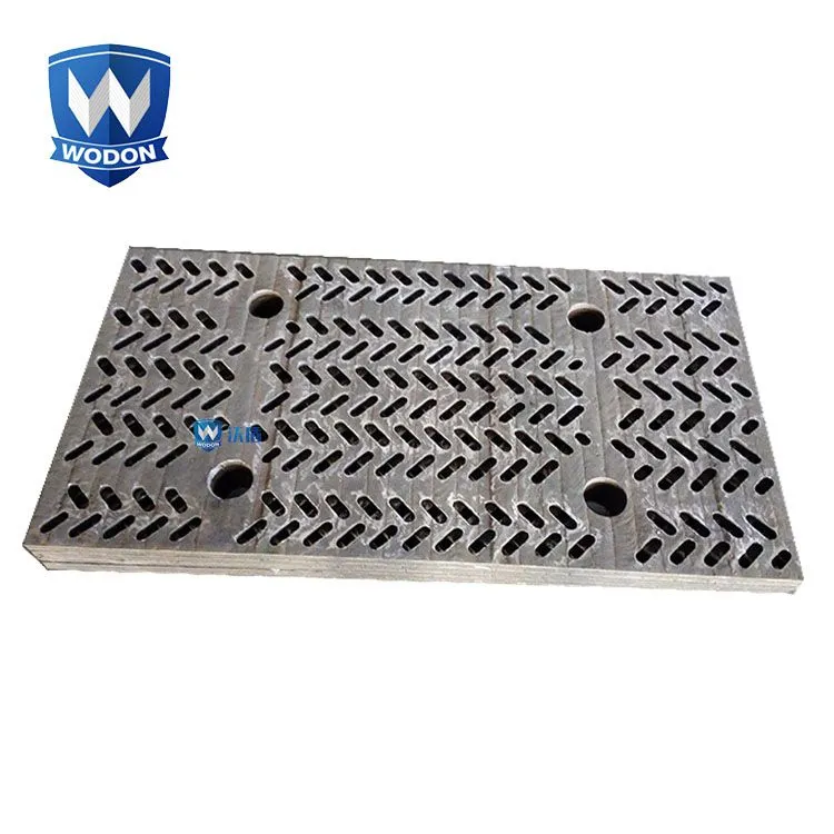 High abrasion hardfacing wearing plate alloy chute and hopper liners mine screen