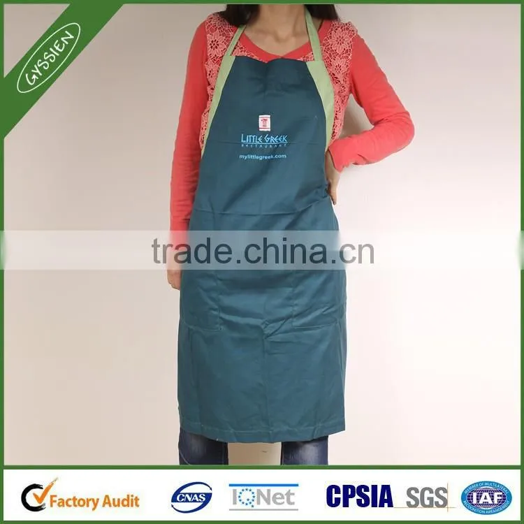 Alibaba China wholesale green/custom cooking apron,wholesale stylist apron