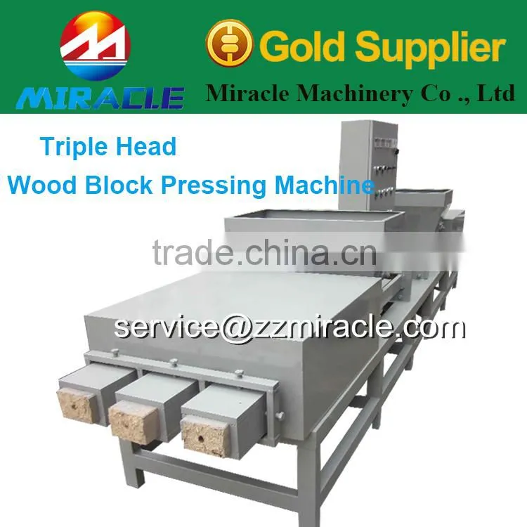 Hot sale double head wood pallet block machine/sell in india pallet block machine
