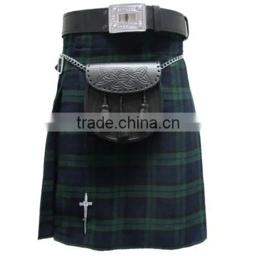 New Black Watch 5 Yard 10oz Scottish Highland KILT (Formal & Everyday)