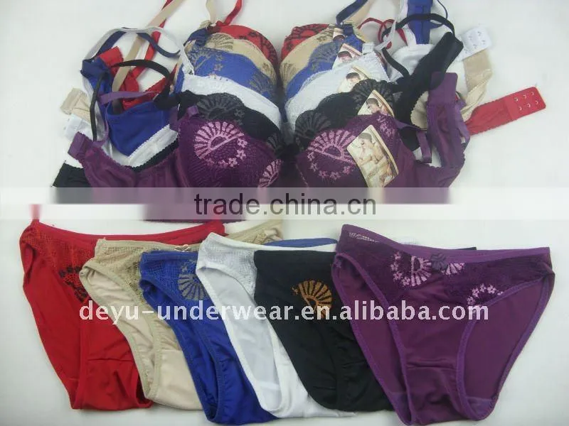 0.9USD Factory Provide Cheappest Available Sexy Bra And Panty New Design (kctz005)