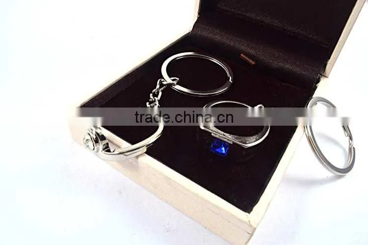 2016 Hot selling ring shape couple alloy keychain