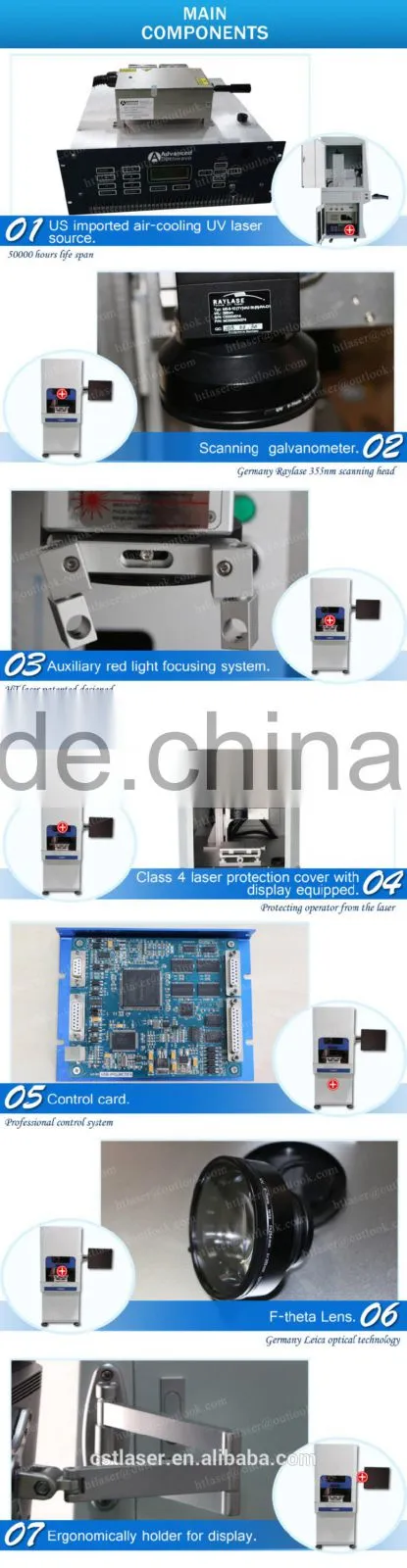 UV laser marking machine for Single crystal silicon