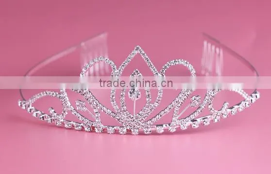 New arrival princess crown for girls children crowns and tiaras for 2016