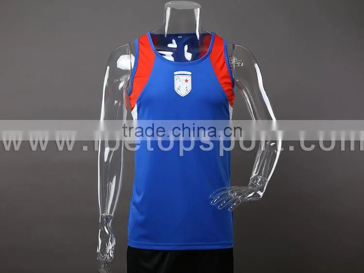 custom mens plain gym vest