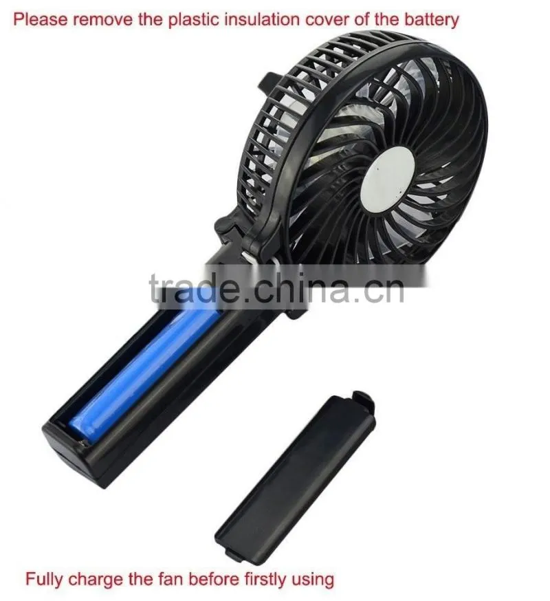 USB Mini Fan Portable Electric Fans Portable Rechargeable Desktop Fan Cooling Operated Fan with Battery