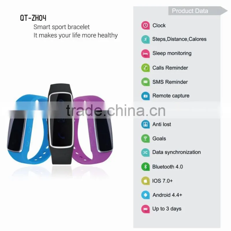 QT-ZH05 smart watch waterproof pedometer listen music bluetooth headset