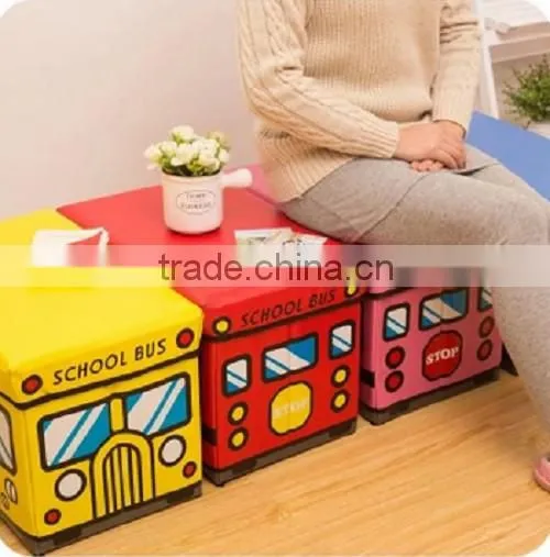 High Quality For kids To Sit School Bus Leather Storage Box Trade Assurance Supplier