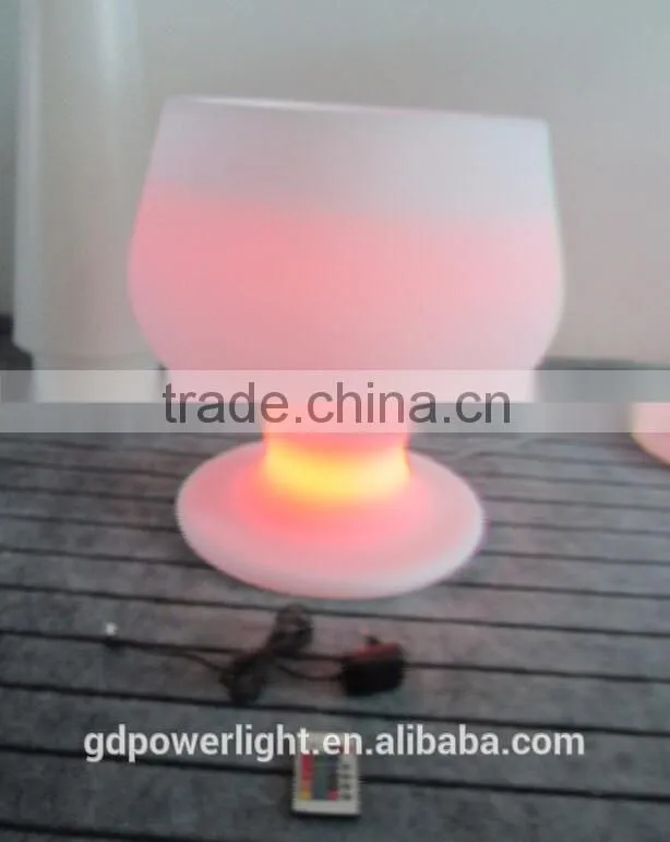 New PE plastic Flowerpot with LED light 4151F