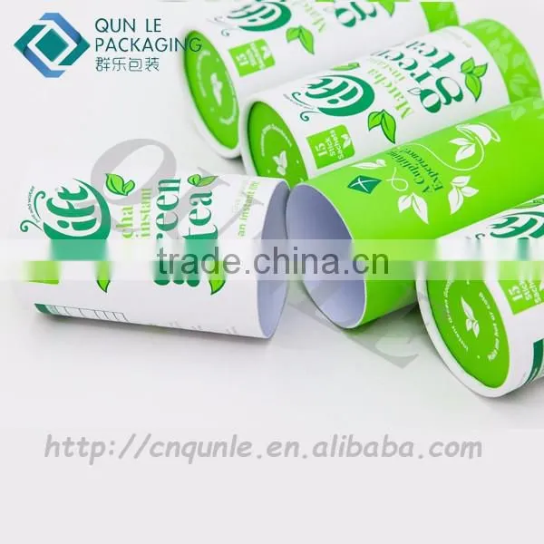 Custom Design Paper Tube Boxes for Instant Matcha Tea Bags