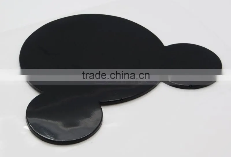 Black Color, Magic PU Gel Material Heart Shape Sticky Pad