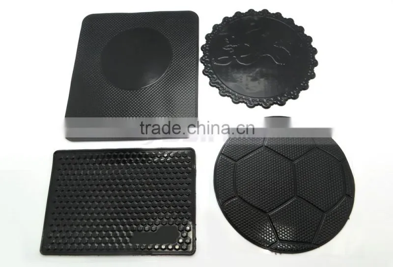 Customized Car Logo Sticky Pad Anti Slip Mat Car Dash Mat Grip Pad for Phone Holder Multicolor for Car Accessories