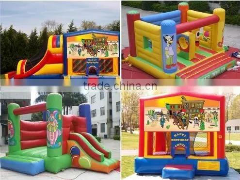 2014 new arrival inflatable football bouncer/ football jumping house