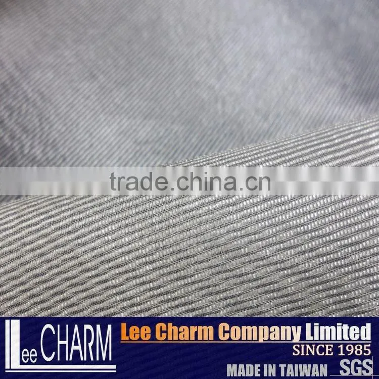 65% Polyester 35% Nylon Cheap Snow White Stripe Organza Fabric Rolls