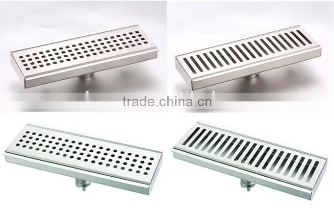 Audemar 2MM Thickness 300mm Lengh Rectangular Floor Drain For Wet Areas