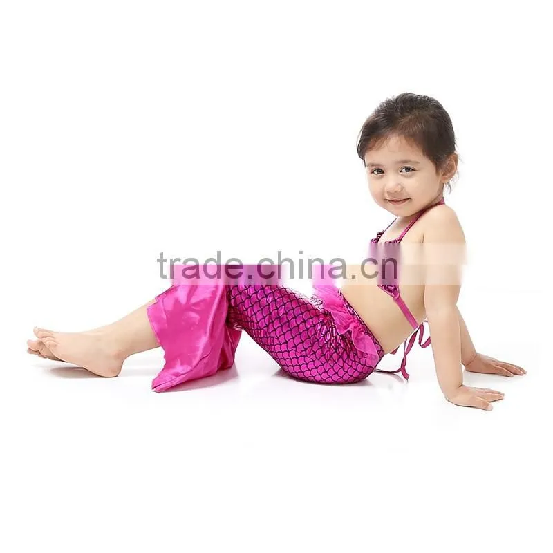 2016 hot selling custom made mermaid tail kids swimwear