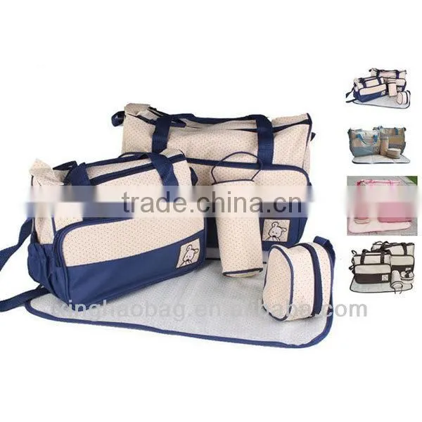 5 piece baby changing bag set baby nappy changing bag set diaper bag