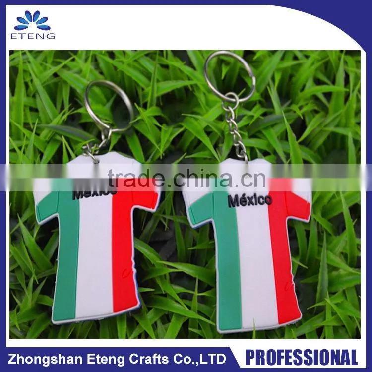 Promotion gifts away custom design soft rubber keychain for anniversary