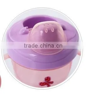 hard PP cup with plastic cap child sippy cup baby trainer cup12W-E1002
