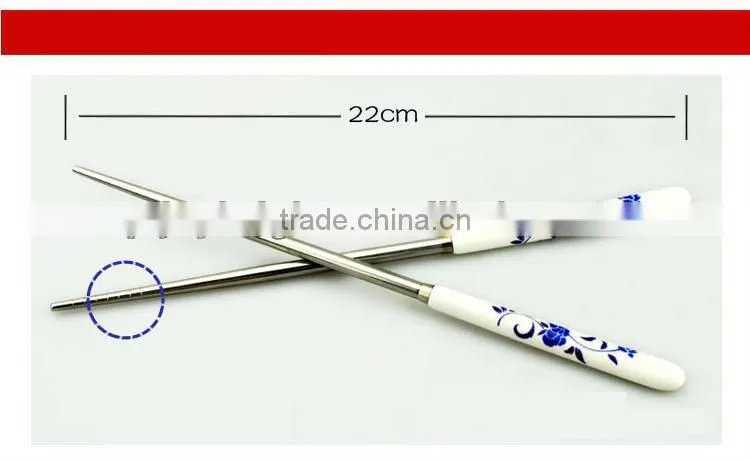 Chinese style dinnerwares,spoon,fork,chopsticks with blue and white porcelain,Chinese gift