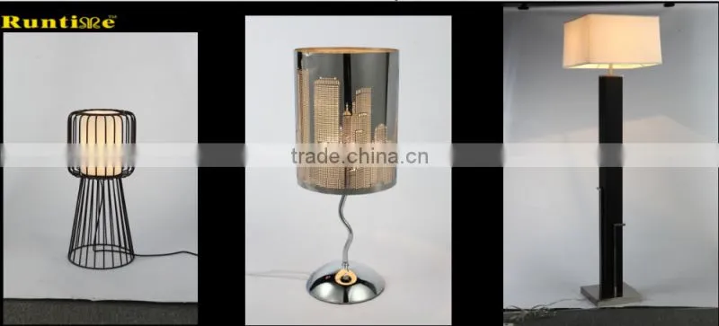 Home Decorative Table Lamp Made In China Metal Table Lamp With Fabric Shade Modern Table Lamp RT6009