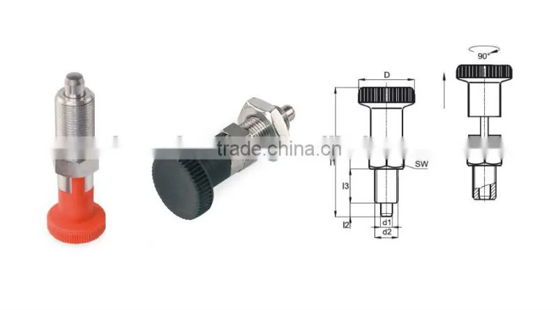 Steel Index Plunger with stop BK29.0003