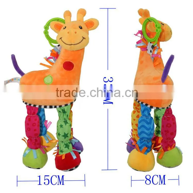Babyfans Plush Stuffed Baby Best Gift Rattle Hanging Crib Toys For Baby