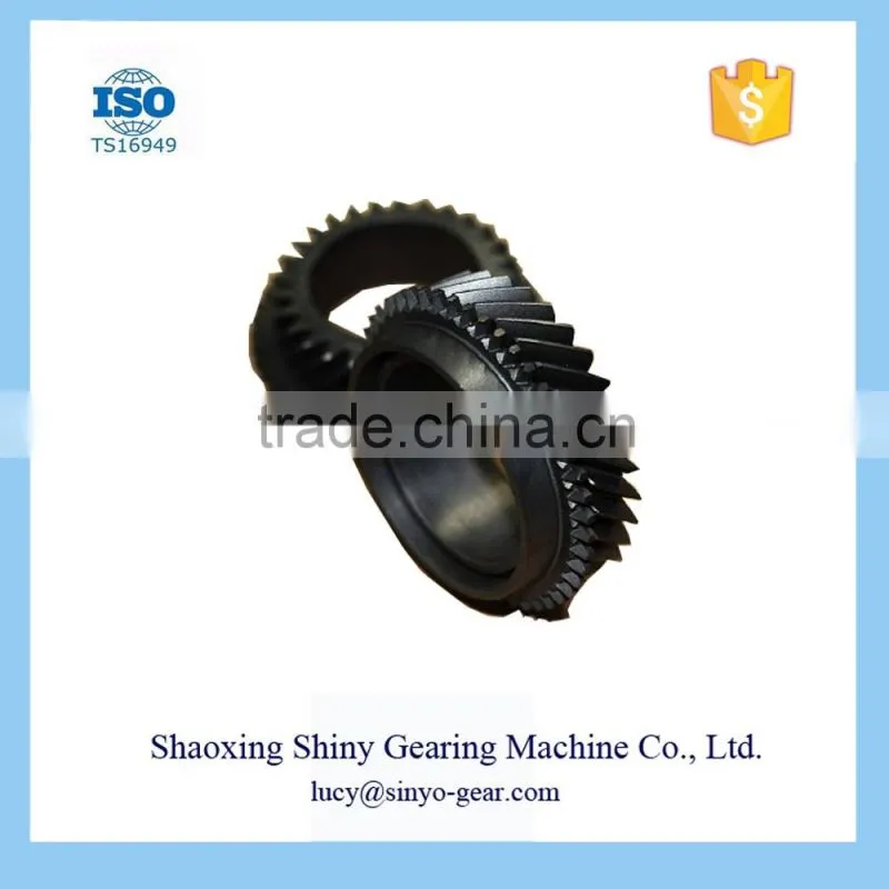 Shiny Transmission Gear Cylindrical Helical Gear Metal Gear Auto Spare Part