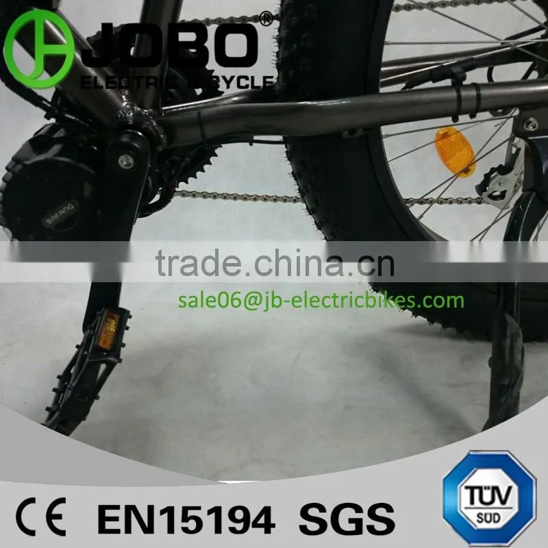 Aluminum Alloy 26" Electric Fat Tire Bike 500W Central Motor