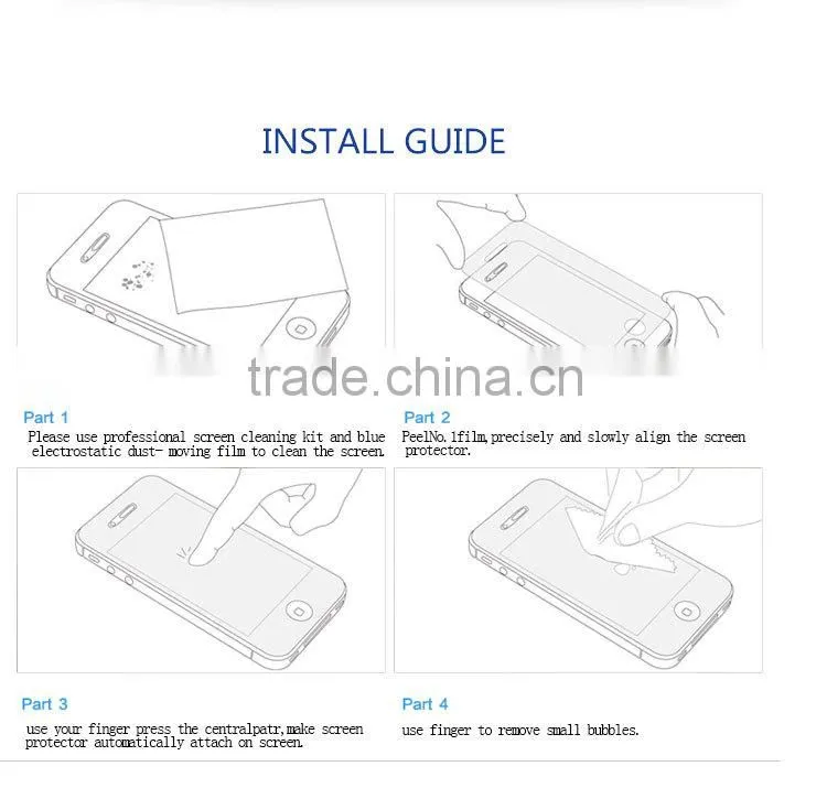 wholesale cell phone accessories 180 degree privacy screen protector for sony xperia z1