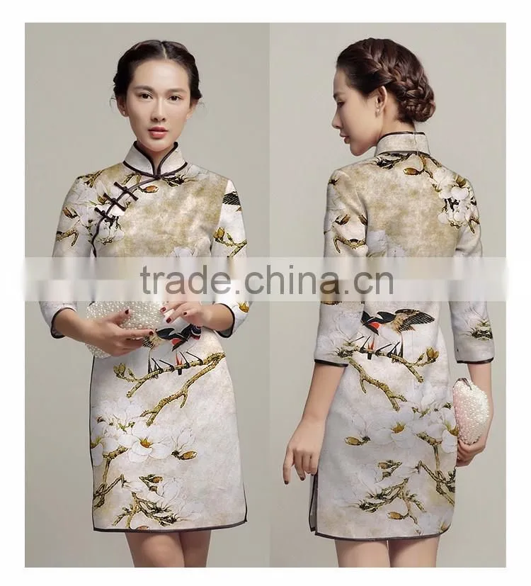 High Quality Cheap Custom Print Stretch Silk Fabric