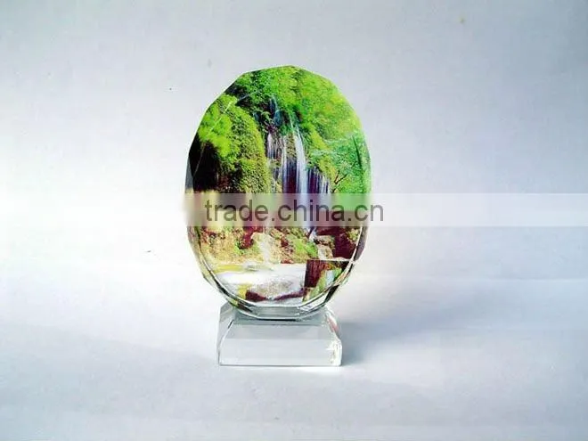 transparent photo crystal keychain