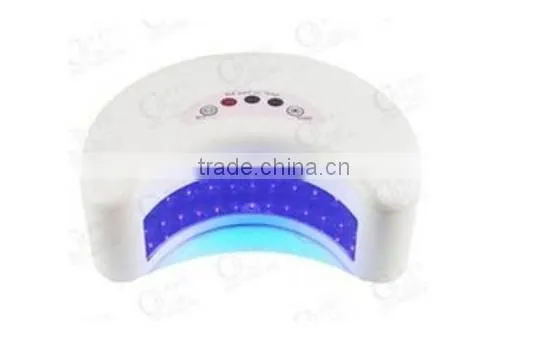 Moon Shape pink color 12W LED Nail Polish Dryer / Lamp / Light for Curing for nail art soak off gel ###NA393A