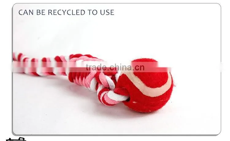 Eco-friendly cotton rope toy for knot dog chew toy