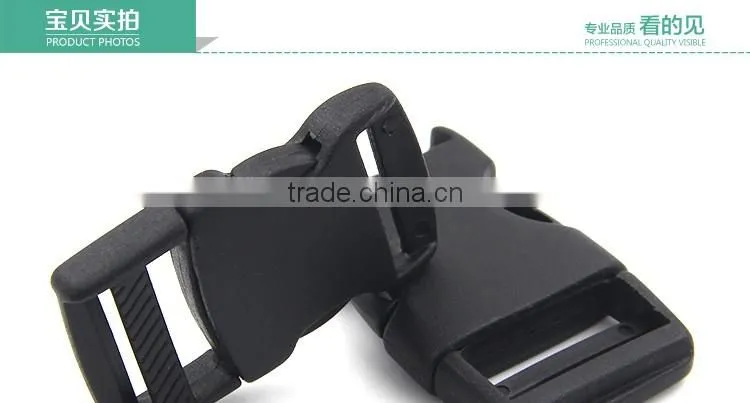 Black Plastic regulating buckle High Cost Performance Plastic Buckle for Bags&Belt in Different Sizes