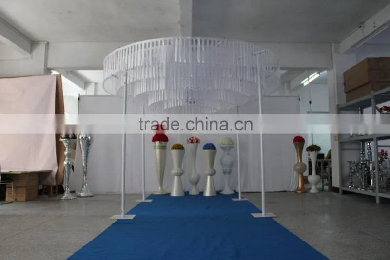 beautiful white round shape fabric wedding mandap decoration for weding decoration supplise in guangzhou MBD-007