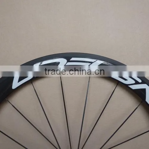 UDELSA U50 chinese carbon tubular wheels for road bike super light weight red hubs