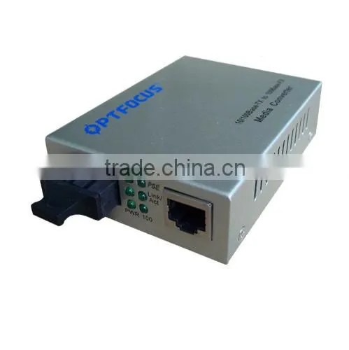 1000M Dual fiber multimode 550M PSE media converter