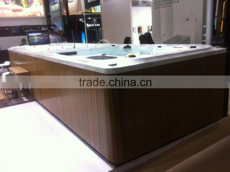 CE hot sales fiberglass swim spa swim pool