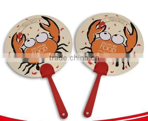 Guangzhou factory wholesale High quality advertisement pvc hand fan