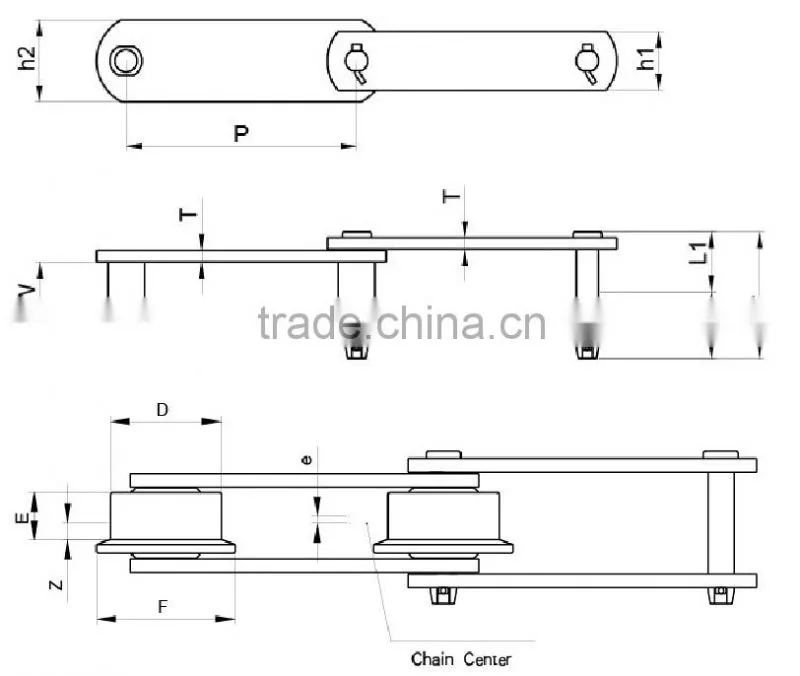 Industry SSHSS15215-B sewage chain