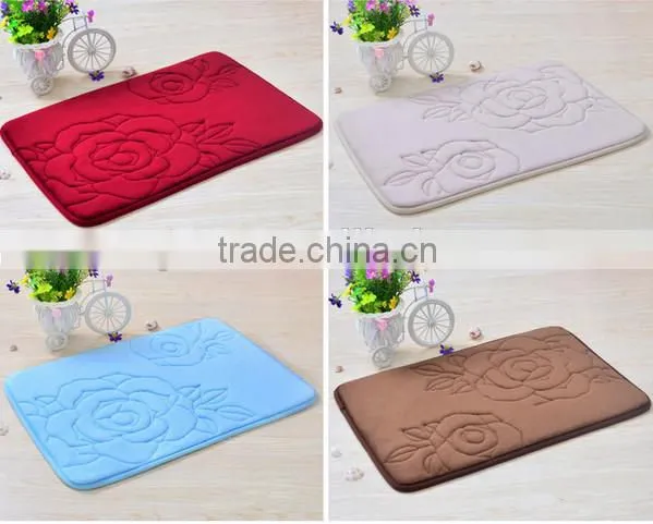 home designs flannel yarn polyester embossed photo mats