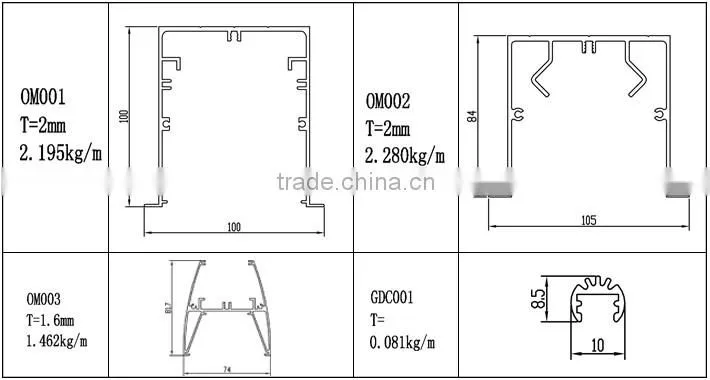 factory price and new design aluminum profile for led light bar